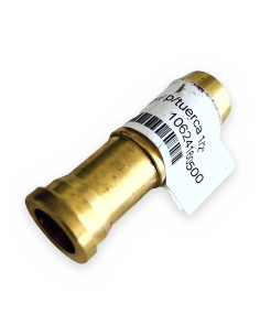 Latiguillo doble Ø16 p/tuerca 1/2" latón  pitorro