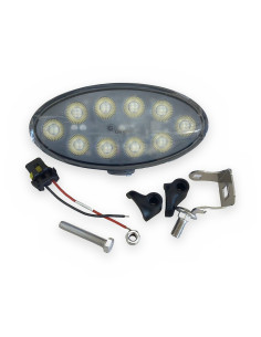 Faro/foco de trabajo LED ovalado 10 leds 12/24 v (10/30v) 62-70w 173 x 129(85) x 56 mm color luz 5700-6500 K