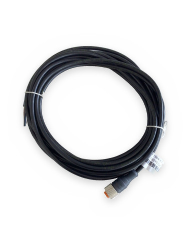 Conector recto M-12 4- Hilos cable 5 mt