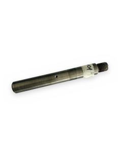 Bulón/eje rueda Ø30mm rosca M24 c/rosca engrasador M6-100  Ltotal:247mm(255) Lrebaje rosca:32mm (35)