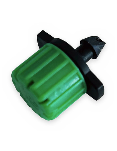 Gotero pinchado regulable R-70 verde  0-70 l/h
