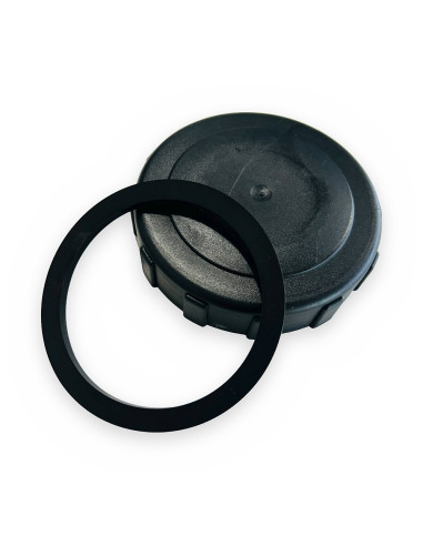 Tapa depósito polietileno roscada pequeña Ø118 mm