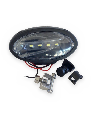 Faro de trabajo LED ovalado 190x108x63 12/24v 6000 lum 65w 5700ºK 4 leds