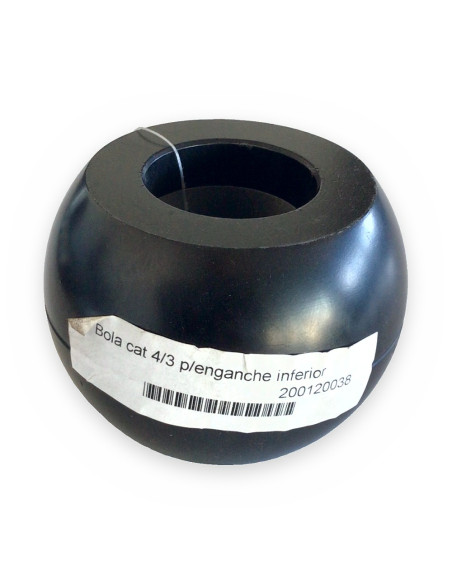 Bola cat 4/3 p/enganche inferior Øint/ext:37/85 alt:57mm Heavy Duty