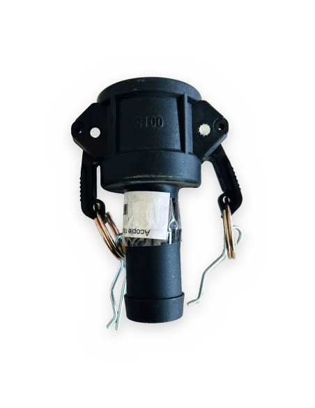 Acople rápido H 1"  mang/esp Ø25 Camlock PP tipo C