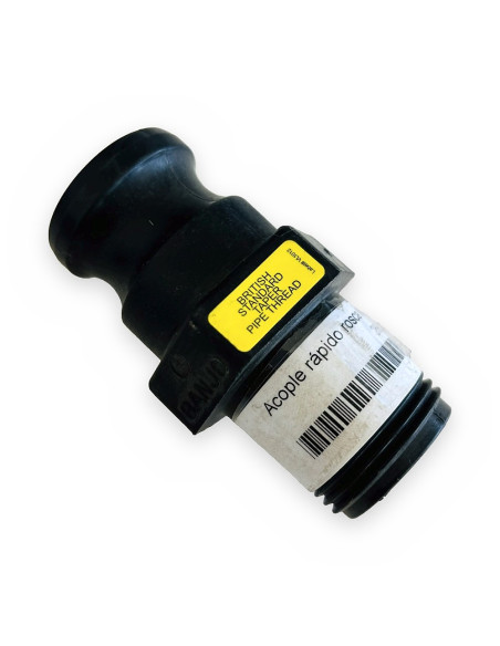 Acople rápido rosca M1" BSP M1" Poly c/bloqueo a levas
