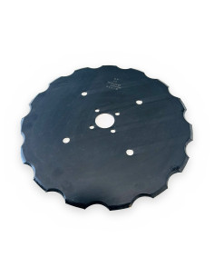 Cuchilla plana dentada 18,75" x 6 mm 4 agujeros, fresado contrario al filo