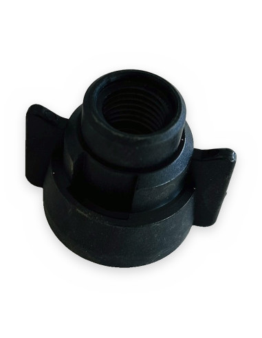 Tapa tuerca negra c/rosca H 1/4"