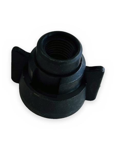 Tapa tuerca negra c/rosca H 1/4"