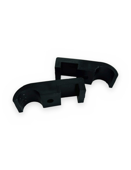 Abrazadera plástico Ø1/2" 20x20mm (2 piezas)