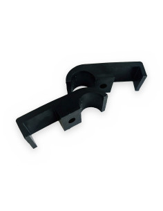 Abrazadera plástico Ø1/2" 25x25mm (2 piezas)