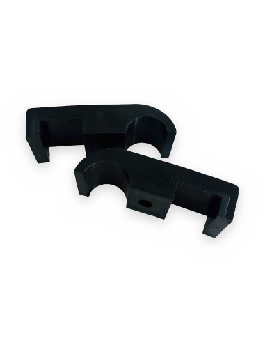 Abrazadera plástico Ø20mm 20x20mm (2 piezas)