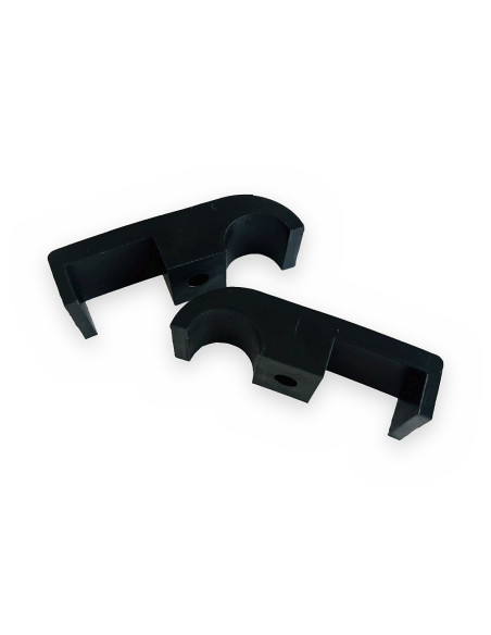 Abrazadera plástico Ø20mm 25x25 (2 piezas)