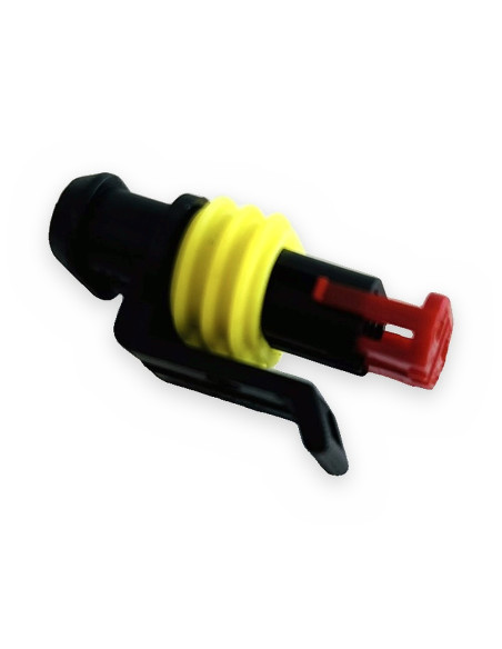 Conector estanco porta hembra 2 vías