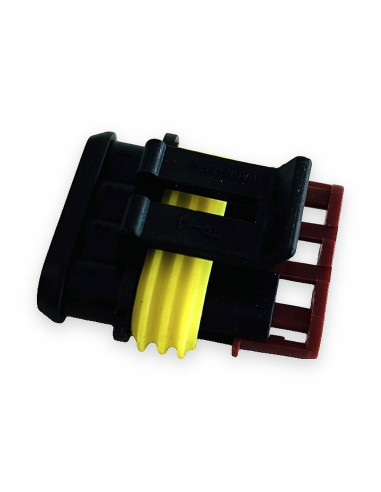 Conector estanco porta hembra 4 vías