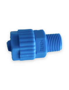 Conector PL. 8 -1/8" rosca macho TEFEN p/microtubo