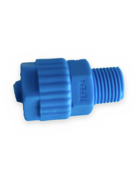 Conector PL. 8 -1/8" rosca macho TEFEN p/microtubo