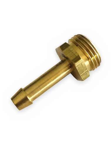 Pitorro Ø8mm rosca M1/2" latón