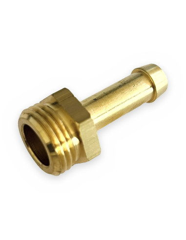 Pitorro Ø10mm rosca M1/2" latón