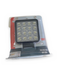 Faro de trabajo 16 leds p/iluminación corto alcance 12/24v 25w 108x48 2500 lm 6000º K
