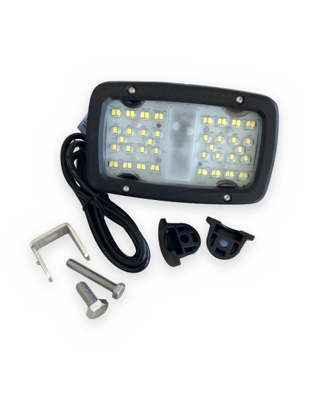 Faro de trabajo led 12x24v 36 leds 160x98,5x66,6 mm p/ilumin largo alcance. 5000-6500K