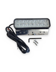 Faro de trabajo LED 12/24V 25W 18 leds para iluminación de largo alcance - montaje vertical, medidas conjunto 180x38x55