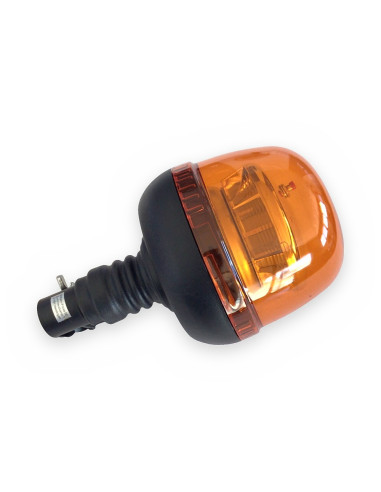 Rotativo led flexible 12/24 v 45 leds altura total 215 mm Ø128mm