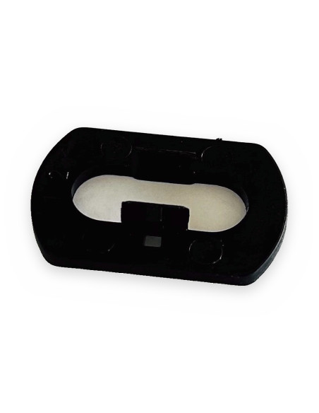 Disco distanciador plástico negro