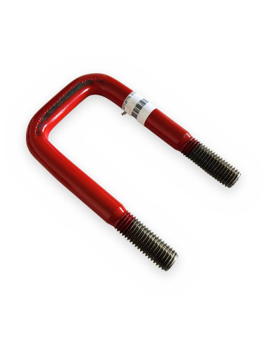 Abarcón amarre brazo TD siembra directa (varilla 16 rosca M14) rojo