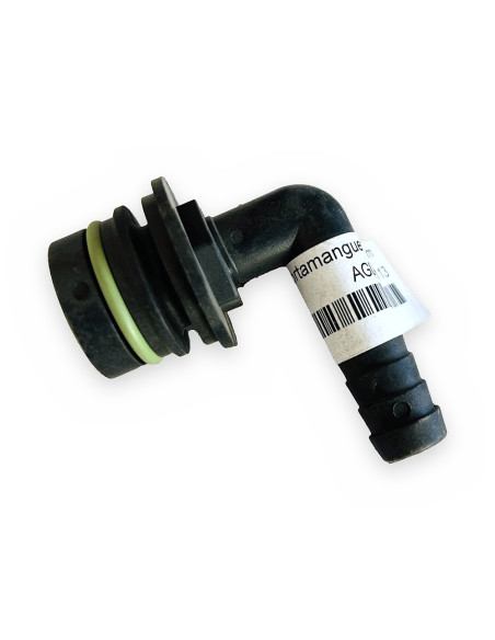 Racor 90º portamangueras Ø13mm p/salida electroválvula 863 (463) ( ARAG)