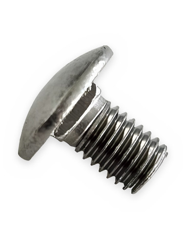 Tornillo inox p/paletas abonadora 8x18 DIN 603 cabeza redonda c/cuadrado