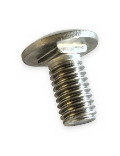 Tornillo 8x16 inox E.E. cab. redon. (pequeña) c/cuadrado DIN 933 (DIN 603) p/paletas abon AC2