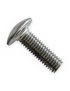 Tornillo 8x25 inox cabe. redonda c/cuadradillo todo rosca inoxidable