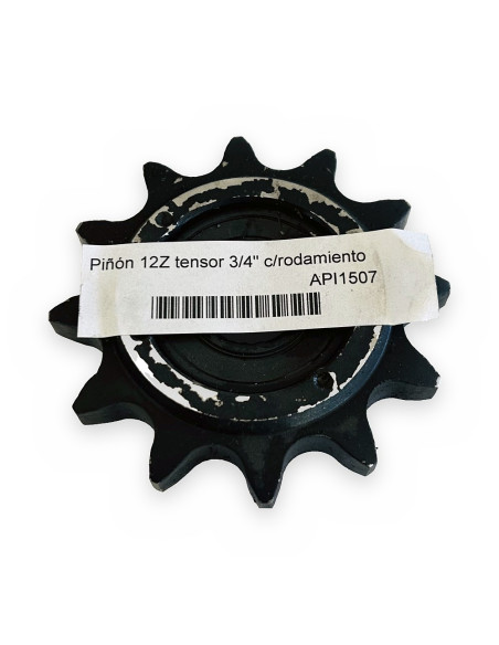 Piñón 12Z tensor 3/4" c/rodamiento