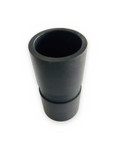 Casquillo nailon L:100mm Øext:50mm Øint:40mm rebaje central 15xØ47mm agujero M6