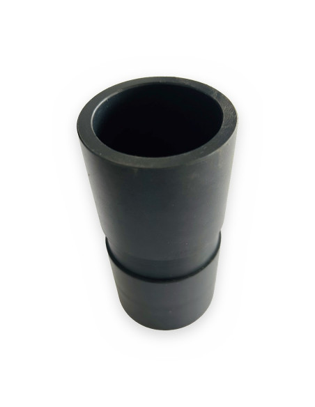 Casquillo nailon L:100mm Øext:50mm Øint:40mm rebaje central 15xØ47mm agujero M6