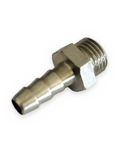Racor macho 1/4 c/espiga Ø8 aire