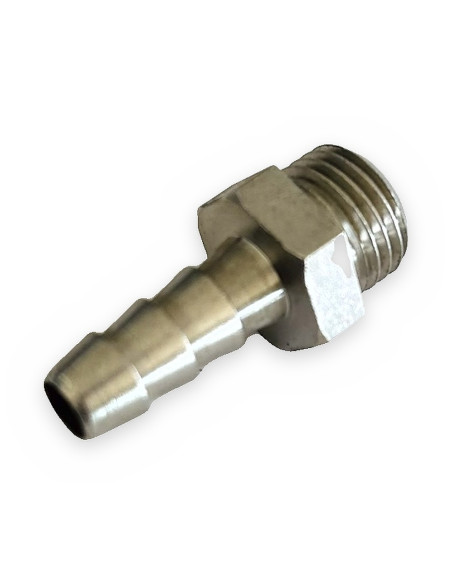 Racor macho 1/4 c/espiga Ø8 aire