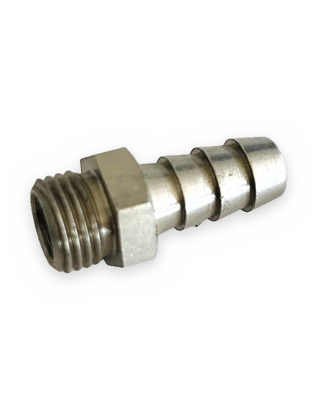 Racor macho 1/4 c/espiga Ø10 aire