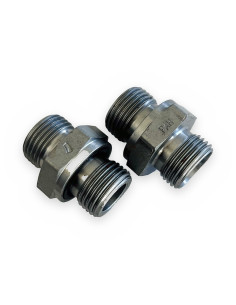 Unión para bloque - racor rosca dcha GES 12 LM 18x1,5