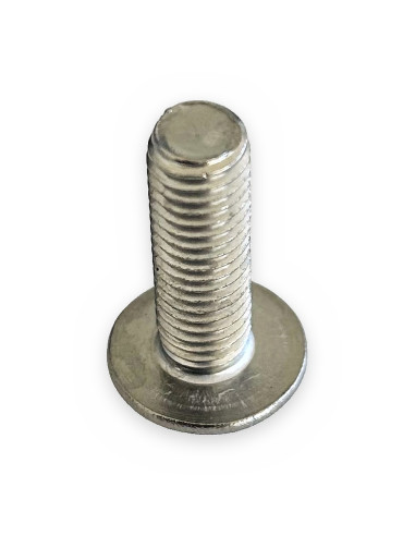 Tornillo 8x25 allen cabeza semiesférica aplanada y reborde DIN 34805-2 (7380) p/soporte tubo de protección aluminio