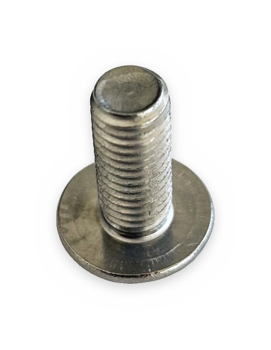 Tornillo 8x20 allen cabeza semiesférica aplanada y reborde DIN 34805-2 (7380) p/soporte tubo de protección aluminio