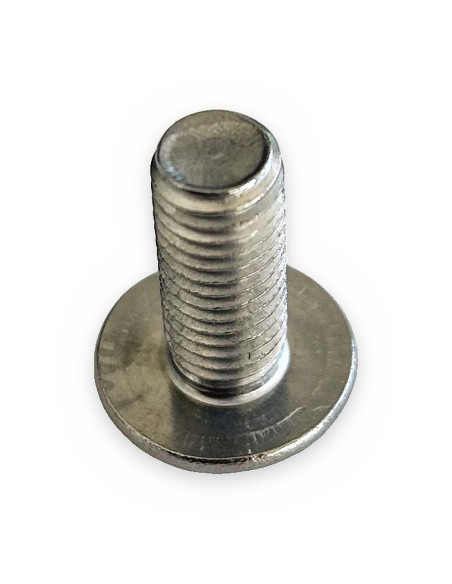Tornillo 8x20 allen cabeza semiesférica aplanada y reborde DIN 34805-2 (7380) p/soporte tubo de protección aluminio