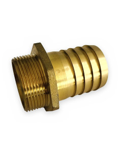 Entronque  latón rosca 1" 1/2  mang. 45mm racor portamangueras