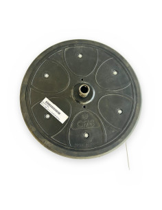 Rueda de goma 1" x 12" WPL C c/eje hueco