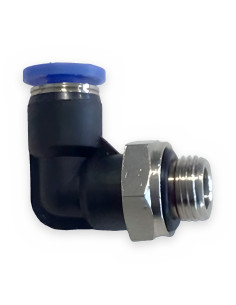 Codo orientable Ø4 mm rosca macho cilíndrica 1/8 BSPP