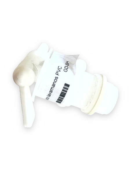 Grifo depósito lavamanos PVC blanco
