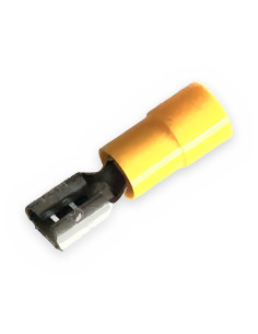 Conector plano H.D. amarillo 6,35x0,8 Preaislado